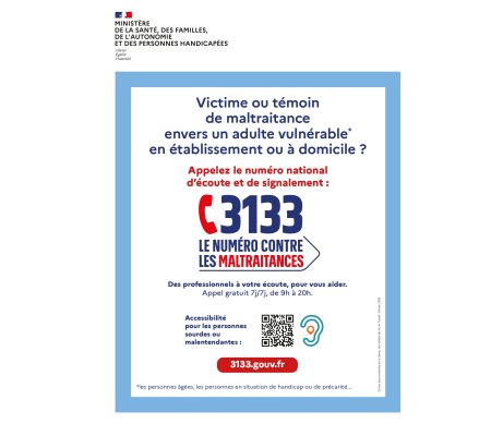 Maltraitance envers un adulte vulnérable : 3133