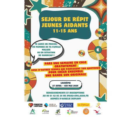 Séjour de répit jeunes aidants